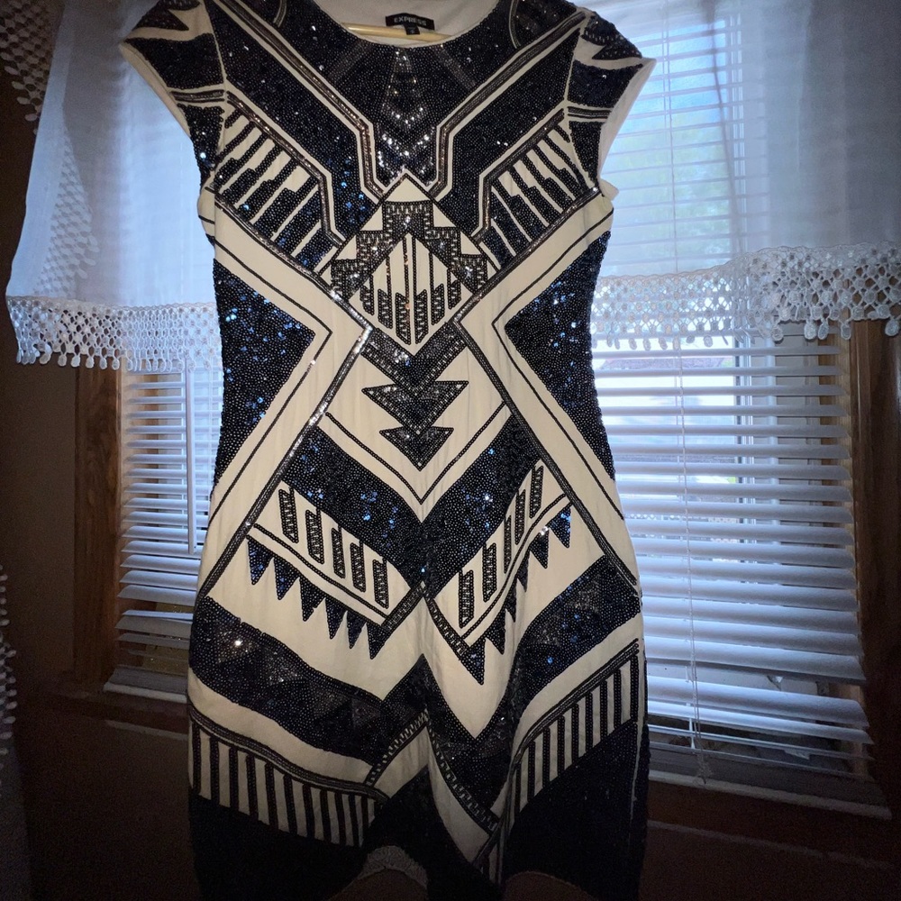 Express sequin dress